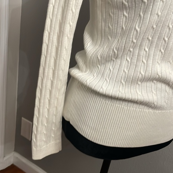 Tommy Hilfiger Flag Sleeve White Long-sleeve Top - Picture 4 of 11